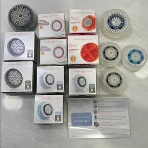 Clarisonic Variety Pack Brush Heads - Brand new in boxes/cases